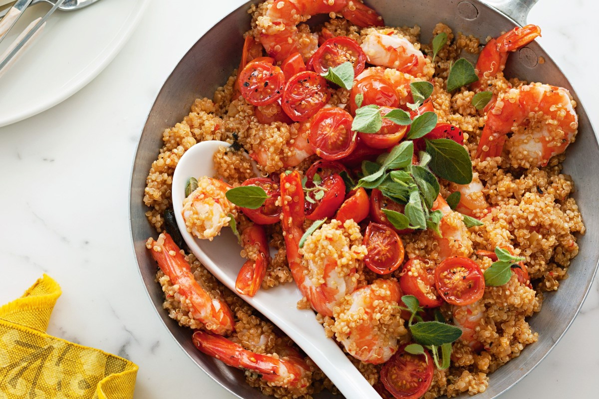 Tomato Risotto with Prawn